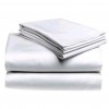 Commercial White Fitted Sheet 250 Thread 5050 PolyCotton 165 x 203 King