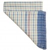 Tea Towels Blue Red White Check 12