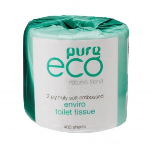 PureEco Wrapped Toilet Tissue 2ply 400sh 48