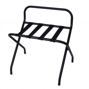 34713_Black Luggage Rack With High Back