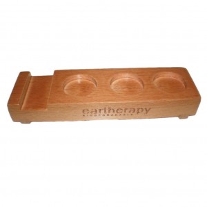 Eartherapy 3 Hole Wooden Display Tray 1