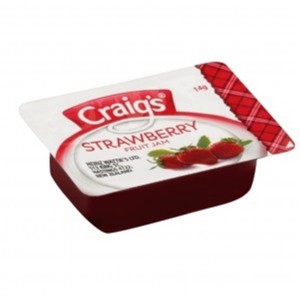 Craigs Strawberry Jam PCU Tray 75
