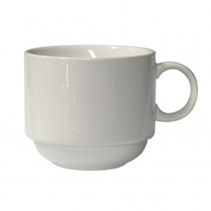 Connoisseur White Porcelain Stackable Cup 225ml 6
