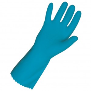Blue Heavy Duty Rubber Gloves Medium 1pr
