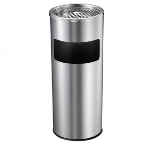 10l Stainless Steel Bin And Ashtray
