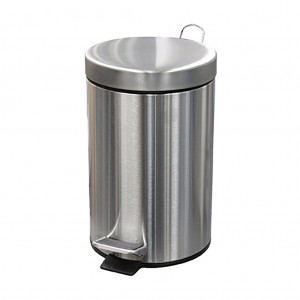 29681_5L Round Stainless Steel Pedal Bin