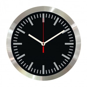 31016_Compass-30cm-Aluminium-Wall-Clock