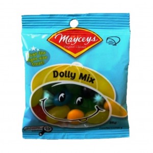 Mayceys Dolly Mixture 35gm Smiley Bag x24
