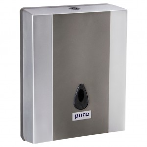 PHP Large Slimfold Dispenser - Silver