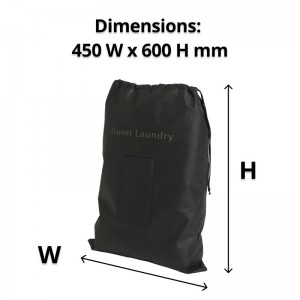Non-Woven Black Laundry Bag