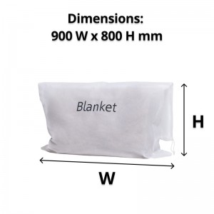 Guest Non-woven White Blanket Bag