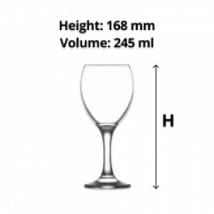 LAV Empire Wine Glass 245ml (24)