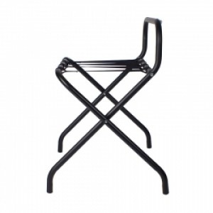 Black Luggage Rack With High Back