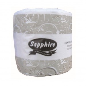 Sapphire Wrapped Toilet Tissue Virgin 2 Ply 400sh