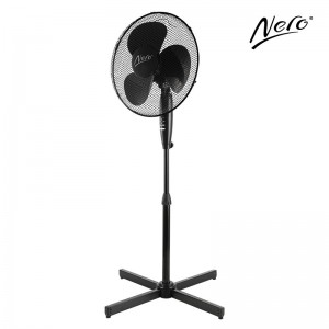 Nero 40cm Black Pedestal Fan