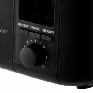 Nero Black Toaster 4 Slice 1500W Square