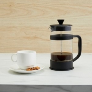 Impress Blk Plastic Coffee Plunger 3 Cup