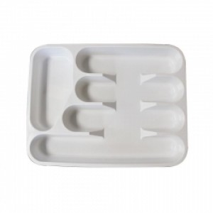White Cutlery Tray 5 Compartment