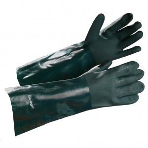 Double Dipped Green PVC Glove XL 1pr