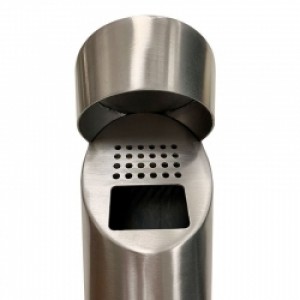 Cylindrical S/S Wall Mounted Ashtray